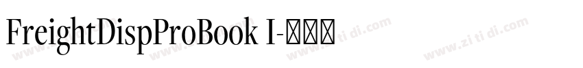 FreightDispProBook I字体转换